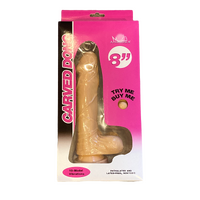 10 MODE VIBRATING 8' CARVED DILDO