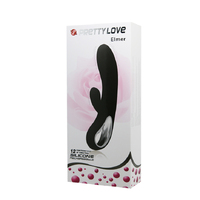 P/L "ELMER" BLACK SILICONE VIBRATOR