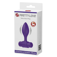 P/L VIBRO BUTT PLUG PURPLE