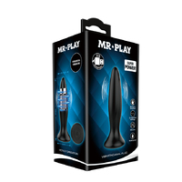 MR PLAY BLACK SILICONE ANAL VIBRATOR