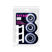 TITAN SILICONE COCKRING 3 PC (PINK PACK)