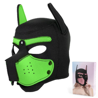 NEOPRENE PUP HOOD -GREEN