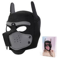 NEOPRENE PUP HOOD - GREY