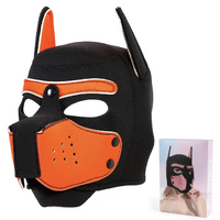 NEOPRENE PUP HOOD - ORANGE