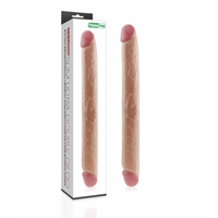 LOVETOY KING SIZED REALISTIC SLIM ULTRA DOUBLE DILDO 17"