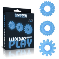 LOVETOY LUMINO PLAY 3PC COCK RING