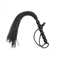 SILICONE FLOGGER - BLACK