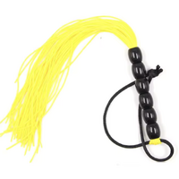 SILICONE FLOGGER - YELLOW