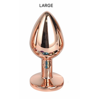 GEM - ROSE GOLD ALLOY BUTT PLUG LARGE