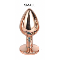 GEM - ROSE GOLD ALLOY BUTT PLUG SMALL