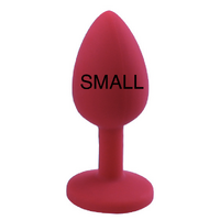 GEM RED SILICONE BUTT PLUG SMALL