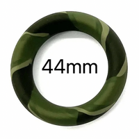 WHERE'S WILLY CAMO SILICONE COCKRING - GREEN 44mm