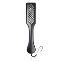 STUDDED PADDLE - GUN METAL