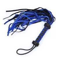 PU LEATHER FLOGGER - BLACK/BLUE