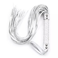 PU LEATHER FLOGGER - SILVER