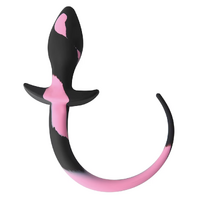 SILICONE BUTT PLUG TAIL - PINK