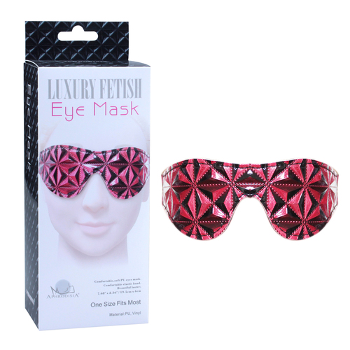 LUXURY FETISH EYE MASK RED