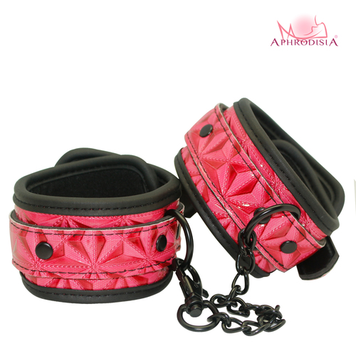 LUXURY FETISH WRIST CUFFS PINK