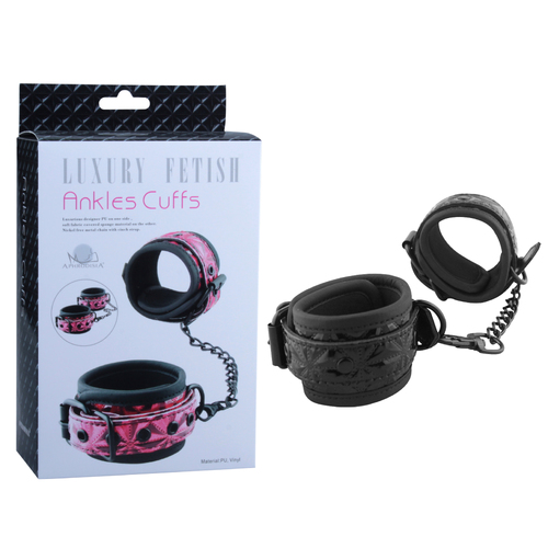 LUXURY FETISH ANKLE CUFFS BLACK