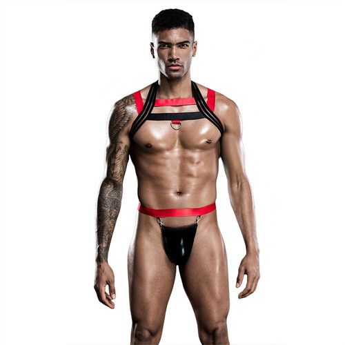 RED/BLACK ELASTIC HARNESS SET