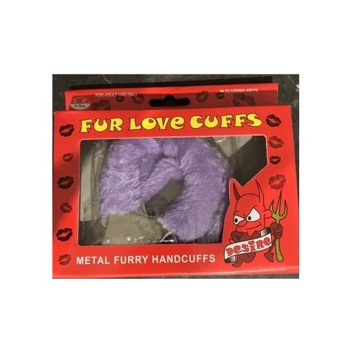 FUR LOVE CUFF - PURPLE