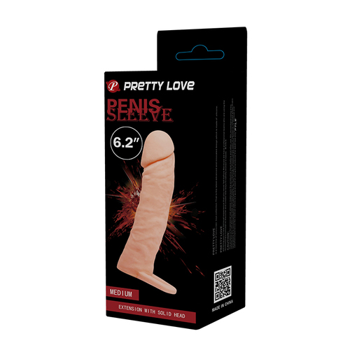 P/L PENIS SLEEVE 6.2" FLESH