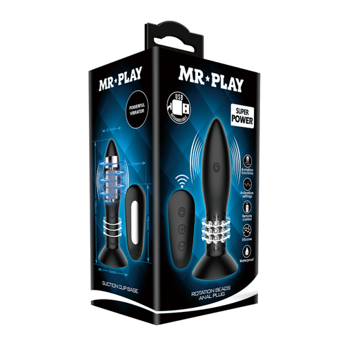 MR PLAY ROTATION BEADS ANAL PLUG