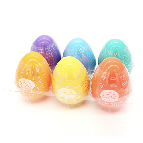 RAINBOW EGG SET - 6pc