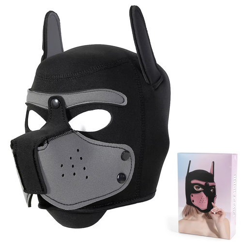 NEOPRENE PUP HOOD - GREY