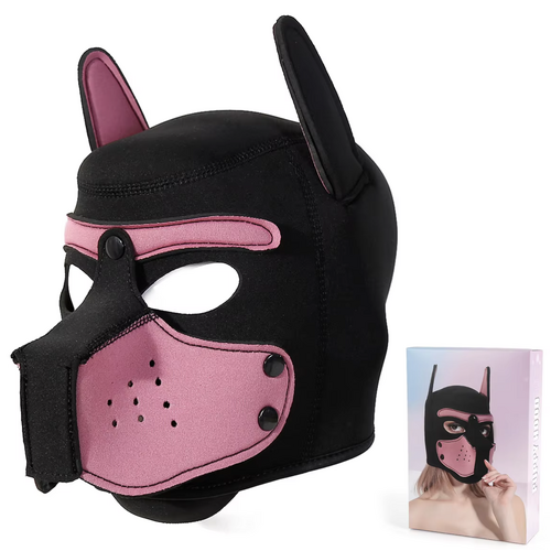 NEOPRENE PUP HOOD - PINK