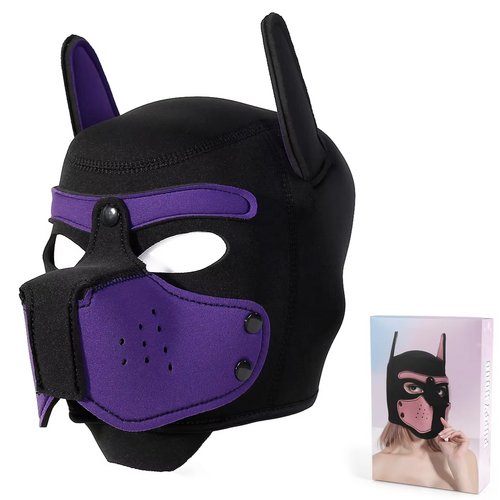 NEOPRENE PUP HOOD - PURPLE