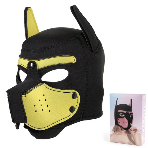 NEOPRENE PUP HOOD - YELLOW