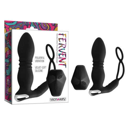 FERVENT REMOTE CONTROL THRUSTING PROSTATE MASSAGER