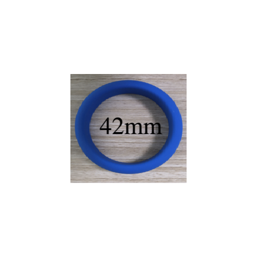 SILICONE BAND COCK RING - BLUE 42mm