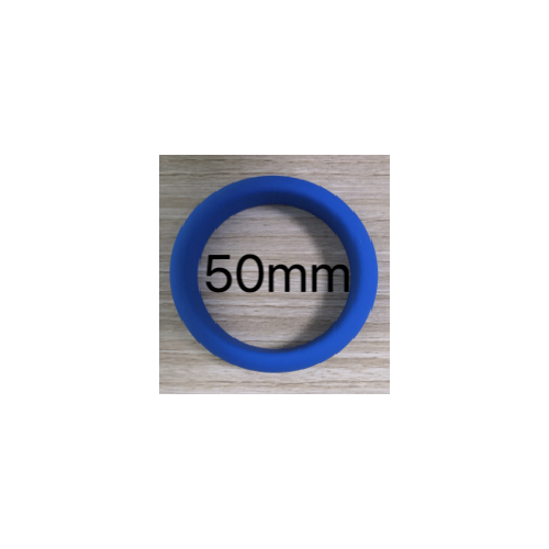 SILICONE BAND COCK RING - BLUE 50mm