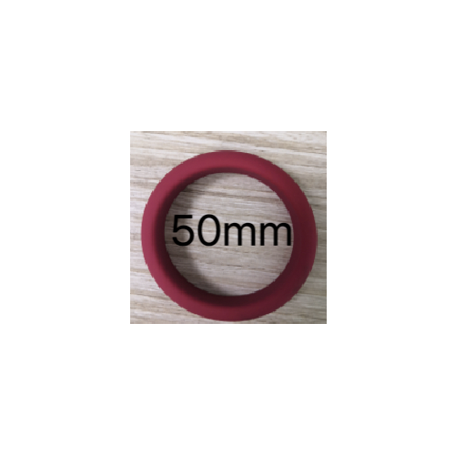 SILICONE BAND COCK RING - RED 50mm