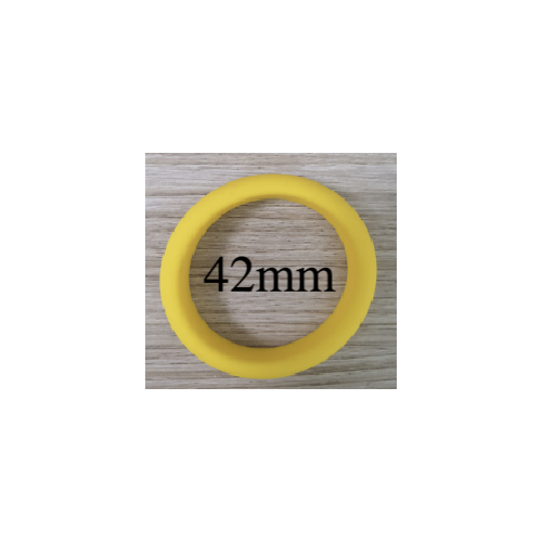 SILICONE BAND COCK RING - YELLOW 42mm