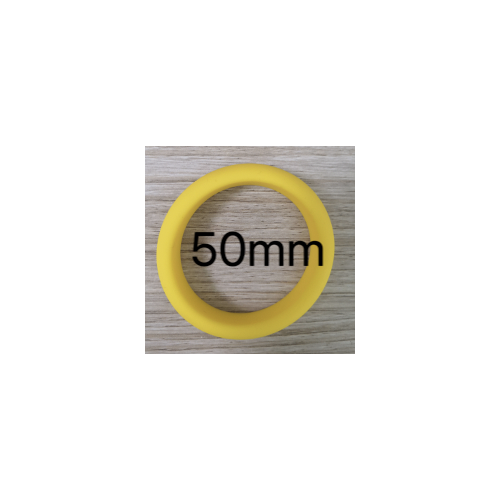 SILICONE BAND COCK RING - YELLOW 50mm