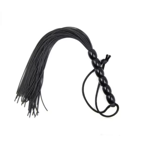 SILICONE FLOGGER - BLACK