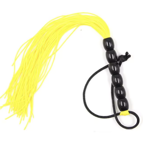 SILICONE FLOGGER - YELLOW