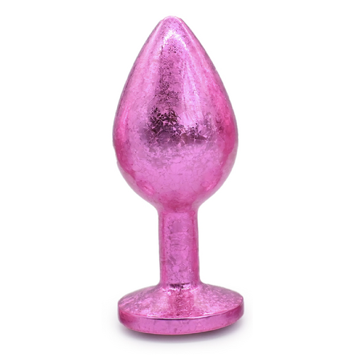 GEM - FROSTED PINK BUTT PLUG MEDIUM