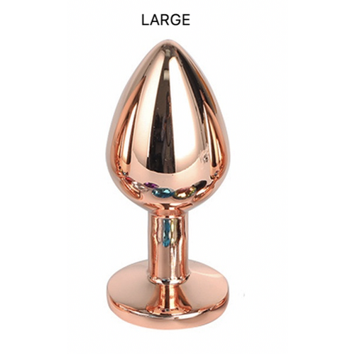 GEM - ROSE GOLD ALLOY BUTT PLUG LARGE