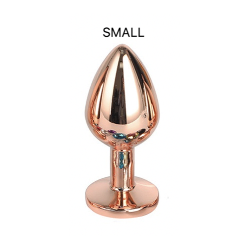 GEM - ROSE GOLD ALLOY BUTT PLUG SMALL