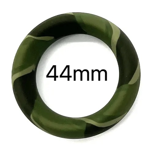 WHERE'S WILLY CAMO SILICONE COCKRING - GREEN 44mm