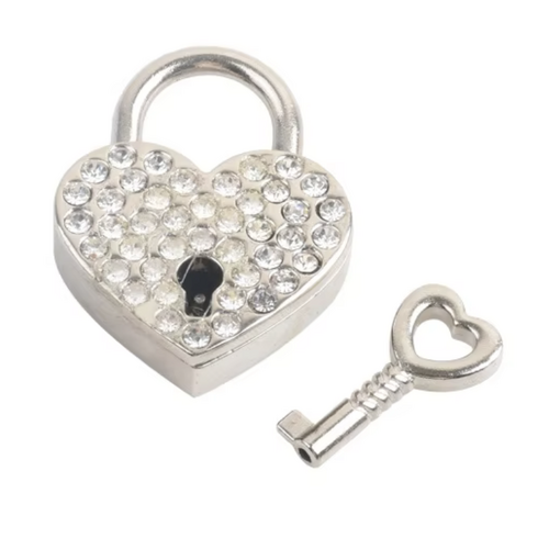 HEART LOCK SILVER DIAMONTE