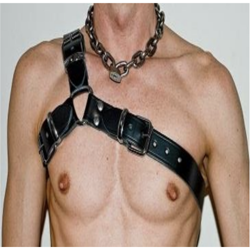 MENS GLADIATOR HARNESS EXTRA LARGE BLACK