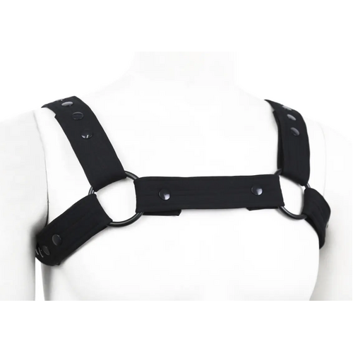 BLACK NEOPRENE HARNESS ADJASTABLE