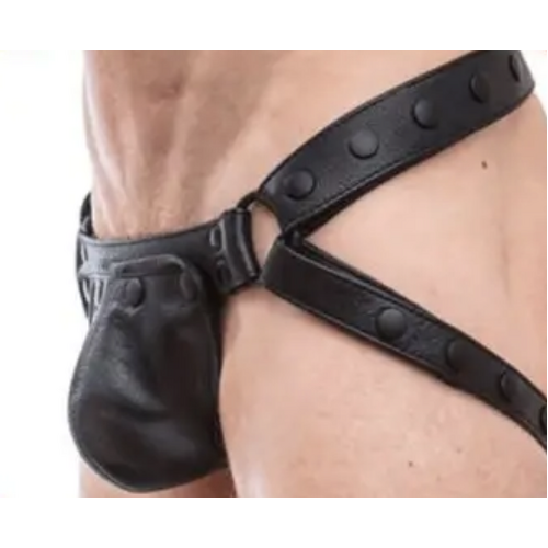 PU JOCKSTRAP - BLACK