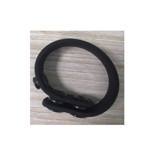 ADJUSTABLE SILICONE COCK RING - BLACK