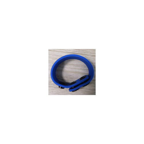 ADJUSTABLE SILICONE COCK RING - BLUE 